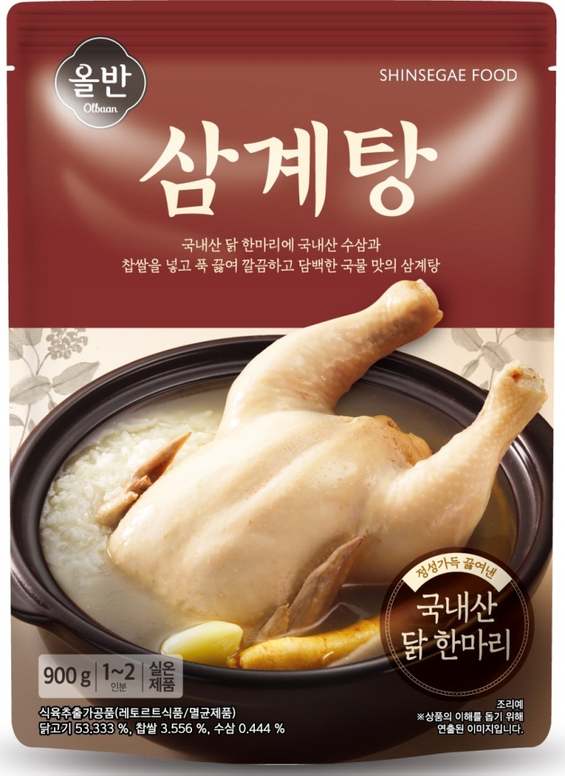 신세계푸드 ‘올반 삼계탕’ 7월 판매량 전년비 49% 늘어