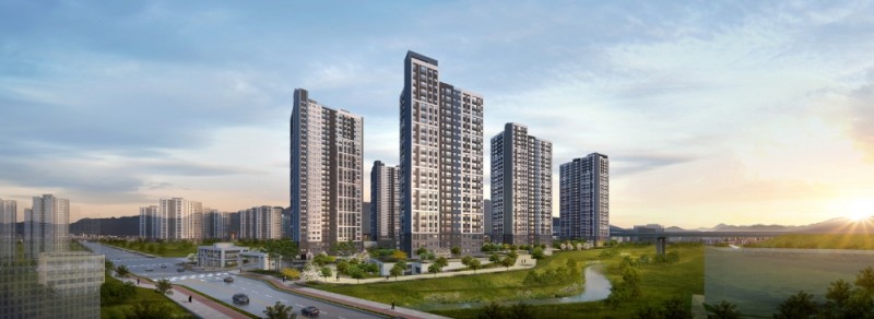 과천 지식정보타운 린 파밀리에 투시도.