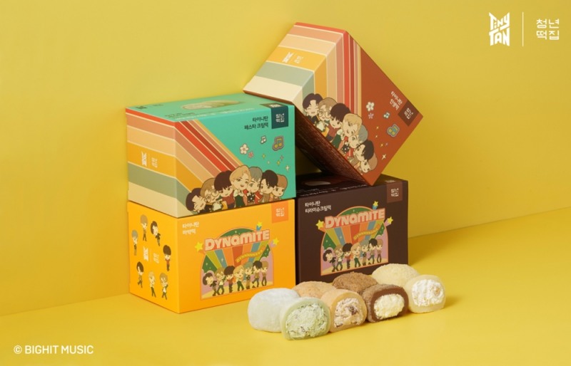 청년떡집, 뉴트로 패키지 ‘타이니탄 크림떡’ 4종 선보여