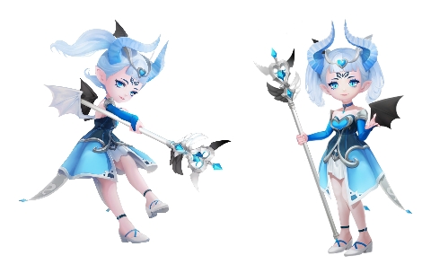 마법사 스타일의 코스튬을 선보이는 ‘이브’. 사진=게임빌