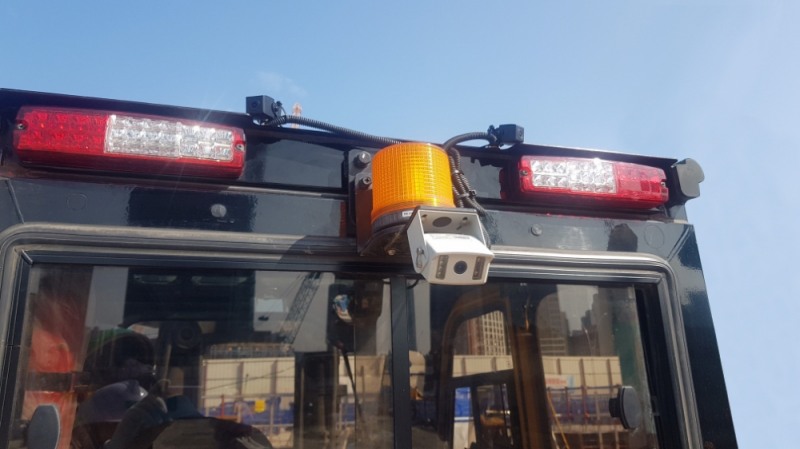 AI 영상인지 장비협착방지시스템.(사진=현대건설)