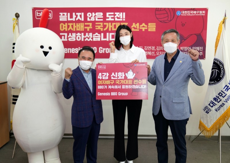 BBQ, 월드클래스 김연경 선수와 모델 계약 체결