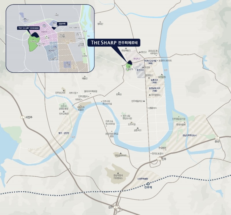 더샵 진주피에르테 위치도.(사진=포스코건설)