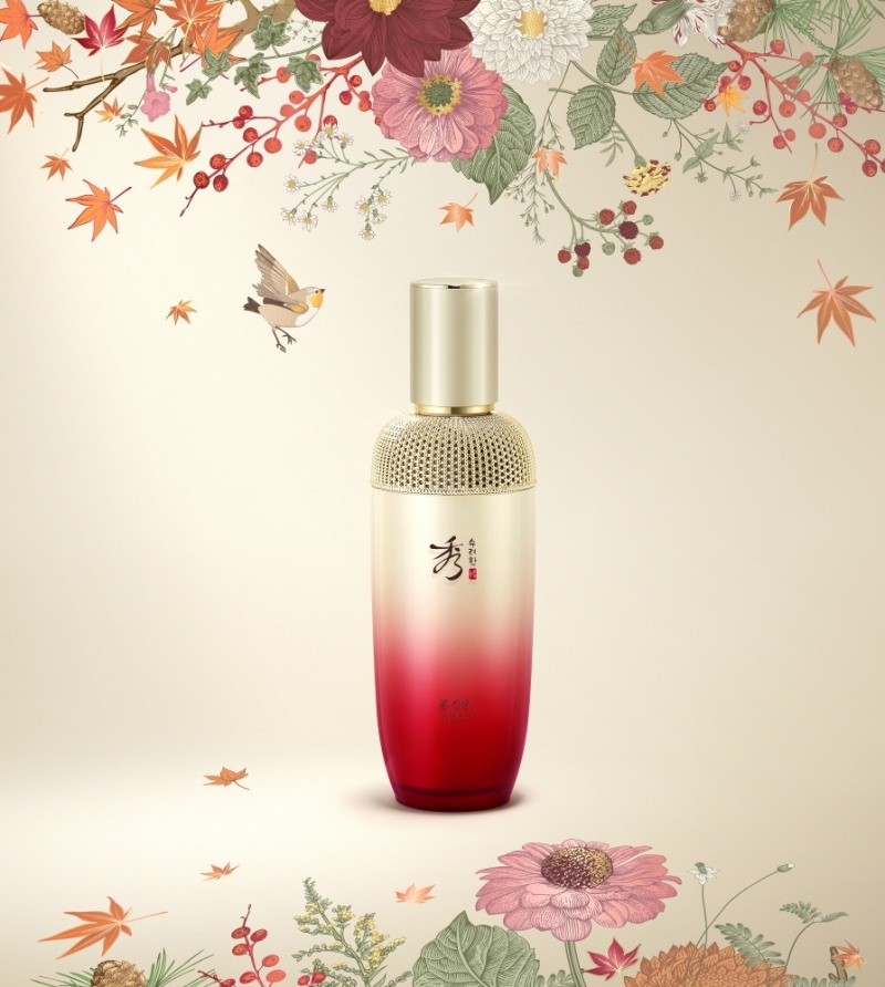 LG생활건강 수려한 ‘진생 에센스AD 가을 화조도 에디션’ 선보여