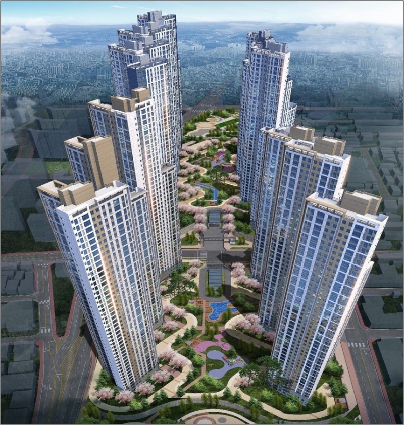 시흥 은행2지구 공동주택 조감도.(사진=롯데건설)