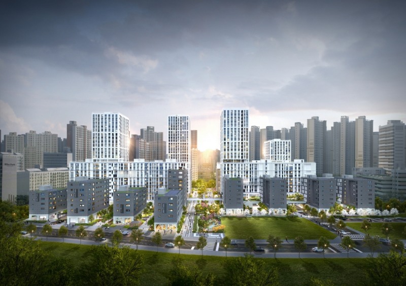 'e편한세상 강일 어반브릿지' 투시도