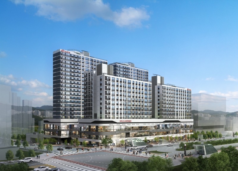 힐스테이트 광교중앙역 퍼스트 투시도.(사진=현대건설)