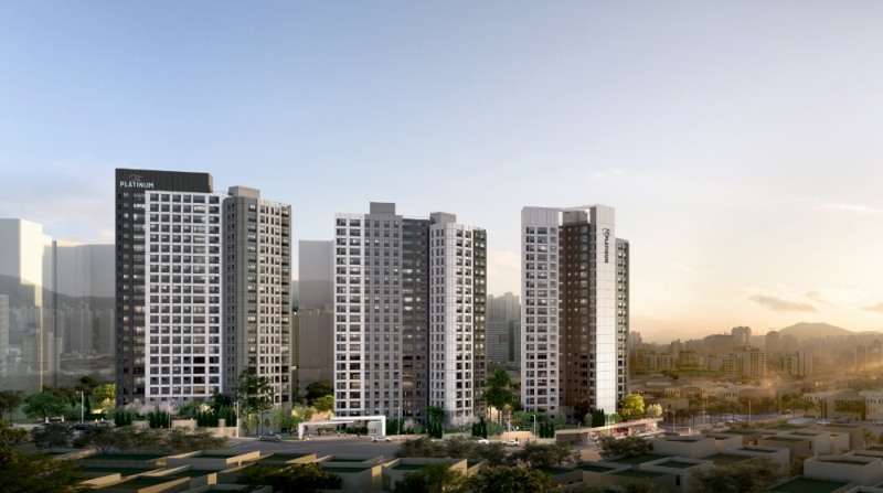 온천제2공영아파트 가로주택정비사업 투시도.(사진=쌍용건설)