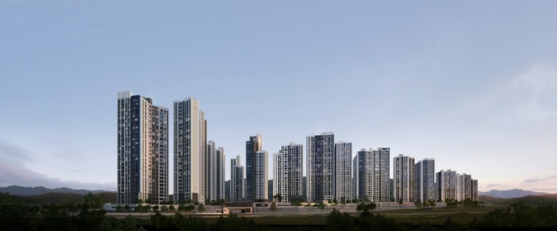 파주 문산역 2차 동문 디 이스트 투시도.(사진=동문건설)