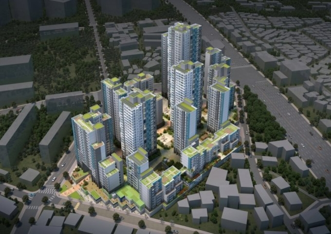 남서울무지개아파트 재건축 조감도.