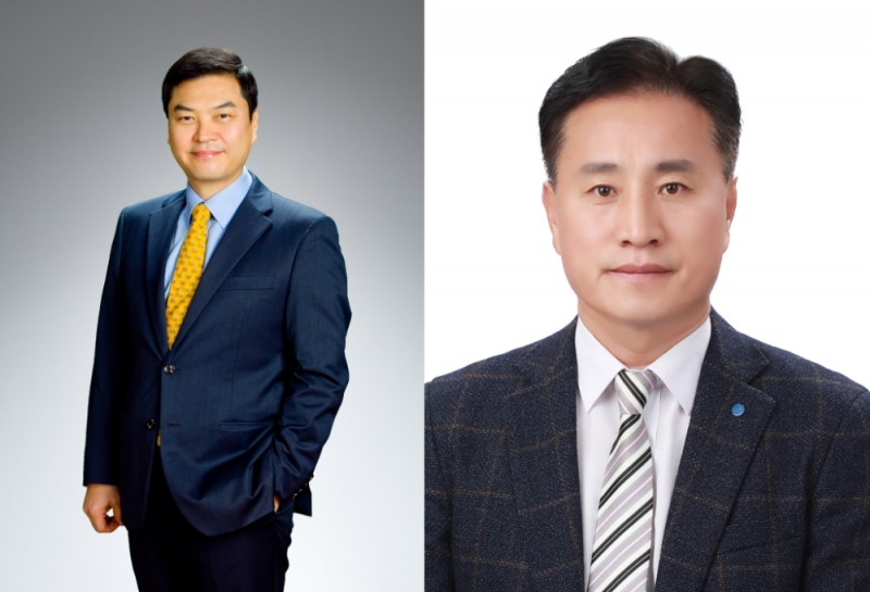 (좌) 애경케미칼 표경원 대표이사 (우) 애경특수도료 박태한 대표이사