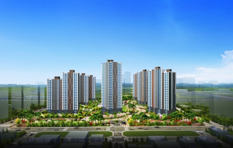 '탕정역 예미지' 투시도. (사진=금성백조)