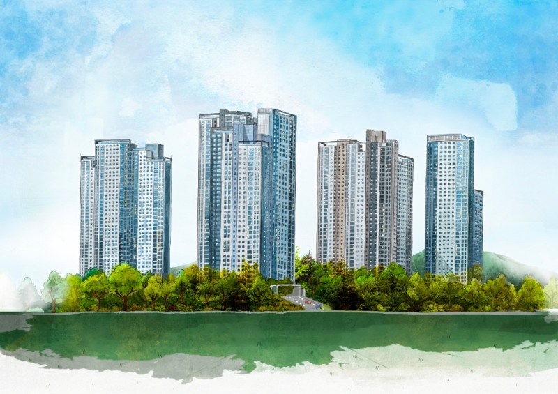 익산자이 그랜드파크 스케치.(사진=GS건설)