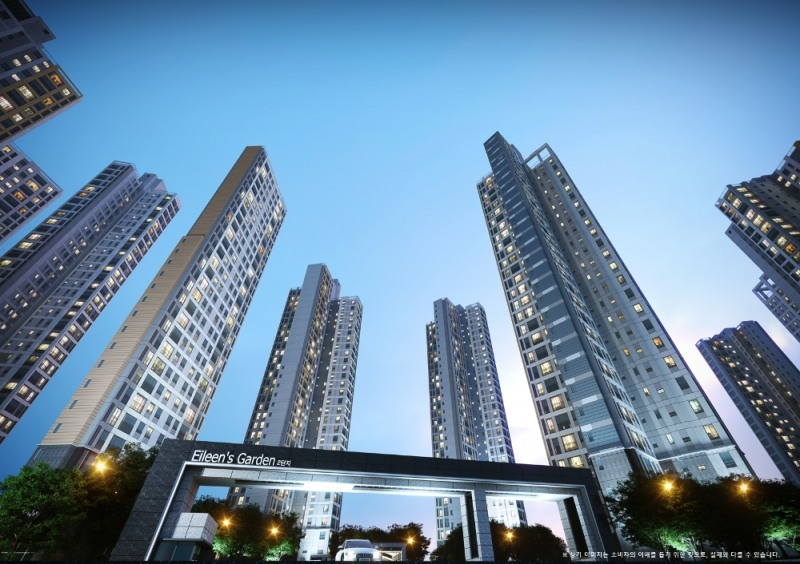 울산 뉴시티 에일린의 뜰 2차 부분투시도