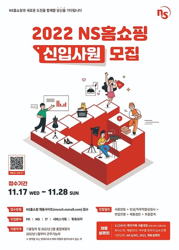 NS홈쇼핑, 2022년 신입사원 공개채용