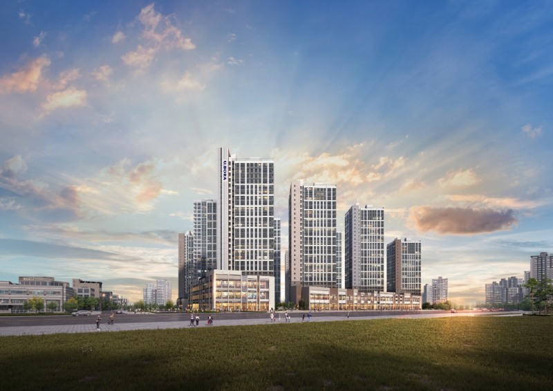 내포신도시 유보라 마크에디션&파피에르 내포 투시도.(사진=반도건설)