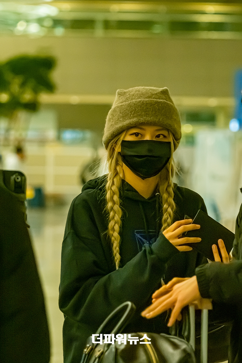 블랙핑크 로제, 인천국제공항 입국