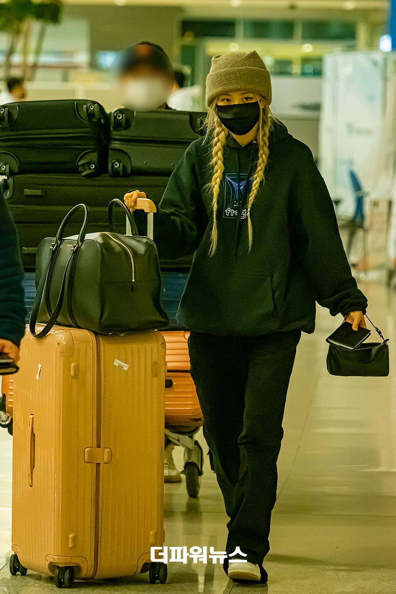 블랙핑크 로제, 인천국제공항 입국