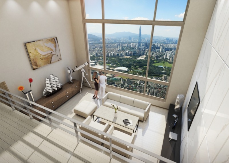 강동 중앙하이츠 시티 실내투시도