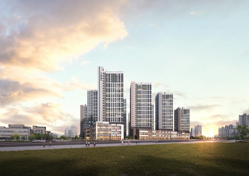 내포신도시 반도유보라 마크에디션 투시도.(사진=반도건설)