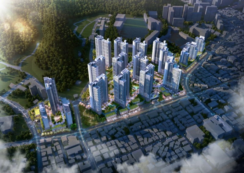 안양 어반포레 자연&e편한세상 조감도.(사진=DL이앤씨)