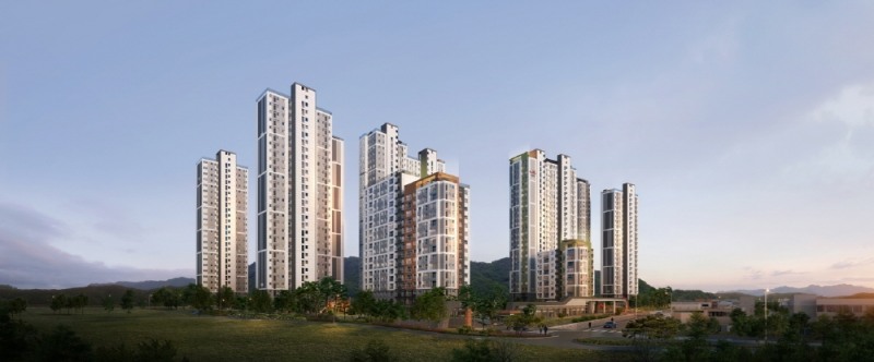 학하 리슈빌 포레 투시도.(사진=계룡건설)