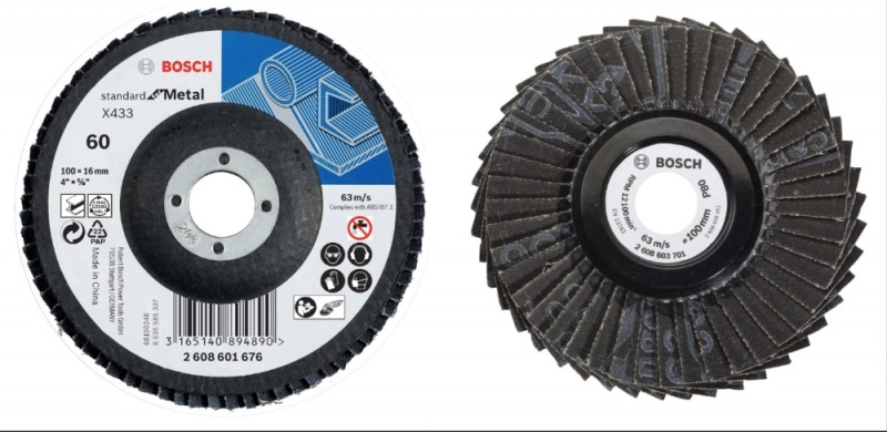 보쉬 플랩 디스크 2종. (사진=보쉬 전동공구)