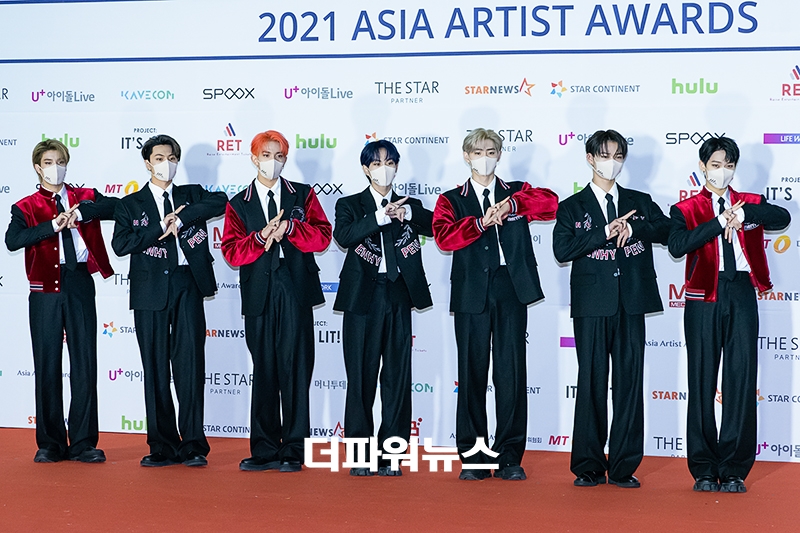 엔하이픈, '2021 Asia Artist Awards' 포토월 행사