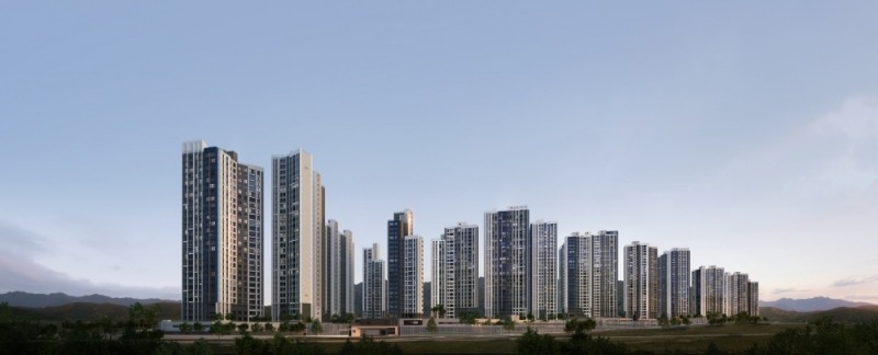 파주 문산역 2차 동문 디 이스트 투시도.(사진=동문건설)