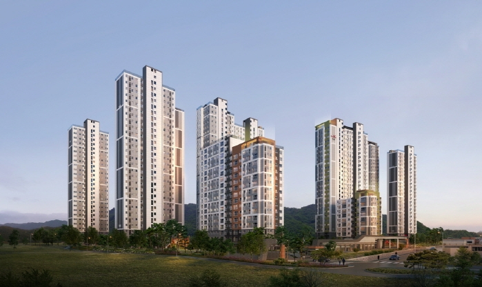 학하 리슈빌 포레 투시도.(사진=계룡건설)