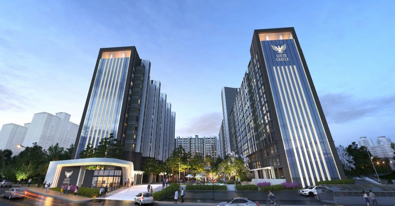 수원 권선 삼천리2차 리모델링 투시도.(사진=롯데건설)