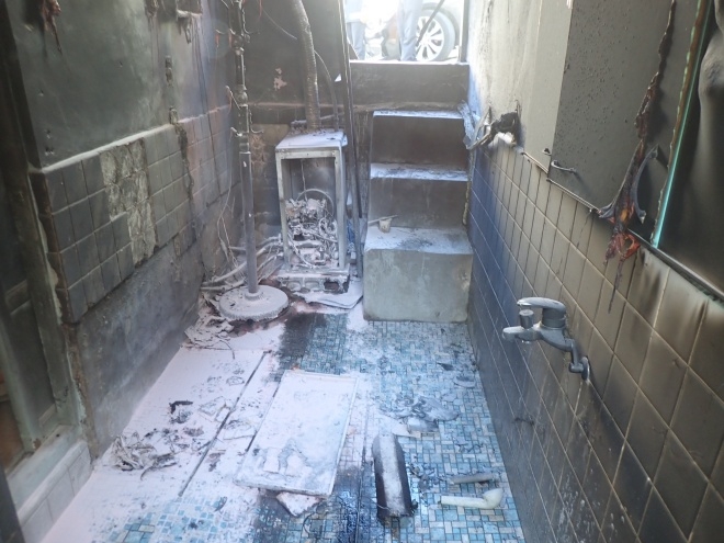 주택 보일러실 화재.(사진제공=부산소방재난본부)