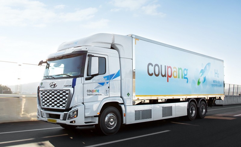쿠팡, 로켓배송도 ‘친환경 수소화물차’로 달린다