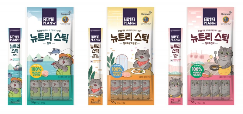 동원F&B 뉴트리플랜, 반려묘용 100% 휴먼그레이드 간식 ‘뉴트리스틱’ 3종 출시