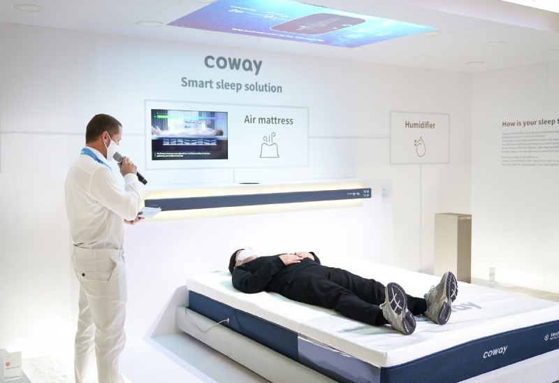 코웨이 스마트케어 에어매트리스 '2022 CES'서 전세계 주목 받아