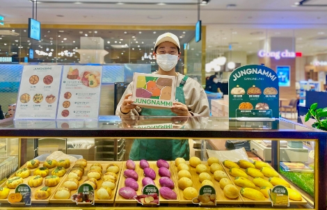 영등포 롯데백화점 내 정남미명과 팝업 매장 전경. 사진=정남미명과