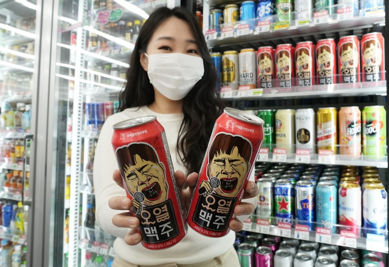 세븐일레븐, 오열이형 윤민수 캐리커처 ‘오열맥주’ 출시