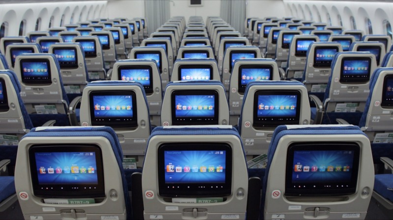 보잉787-9 이코노미 클래스 AVOD.(사진=대한항공)