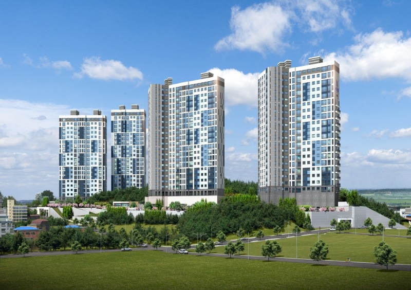 KTX송도역 서해그랑블 더 파크 투시도.(사진=서해종합건설)