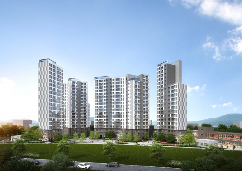 대전 구암동611 가로주택정비사업 투시도.(사진=반도건설)