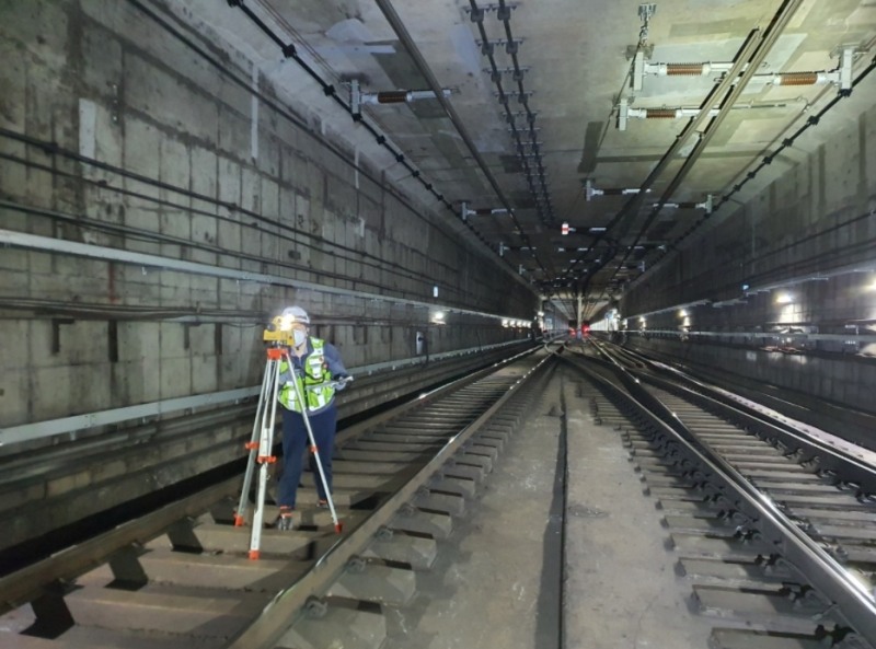 분당터널 정밀안전진단 전경.(사진=국토안전관리원)