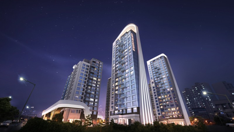 성수1구역 재건축 투시도.(사진=롯데건설)