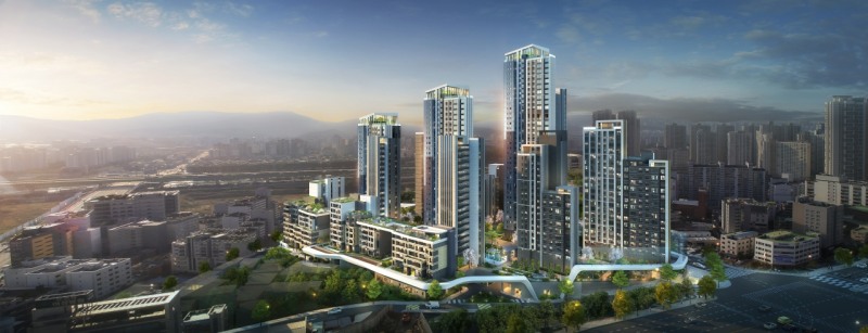 남서울무지개아파트 재건축사업 조감도.(사지=DL이앤씨)