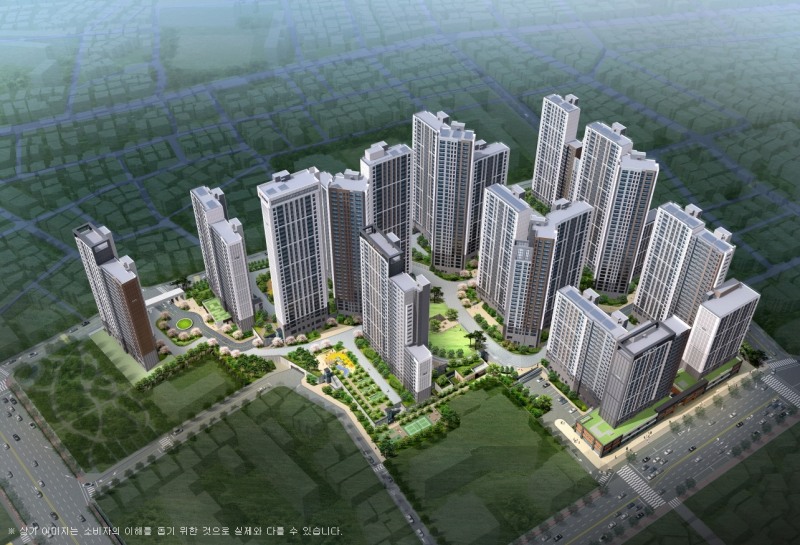 호반써밋 그랜드 센트럴 조감도.(사진=호반건설)