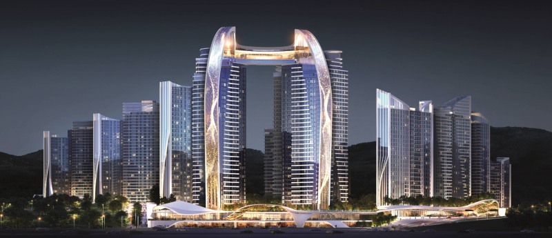 롯데건설이 관양 현대아파트에 제안한 시그니처 캐슬 조감도.(사진=롯데건설)