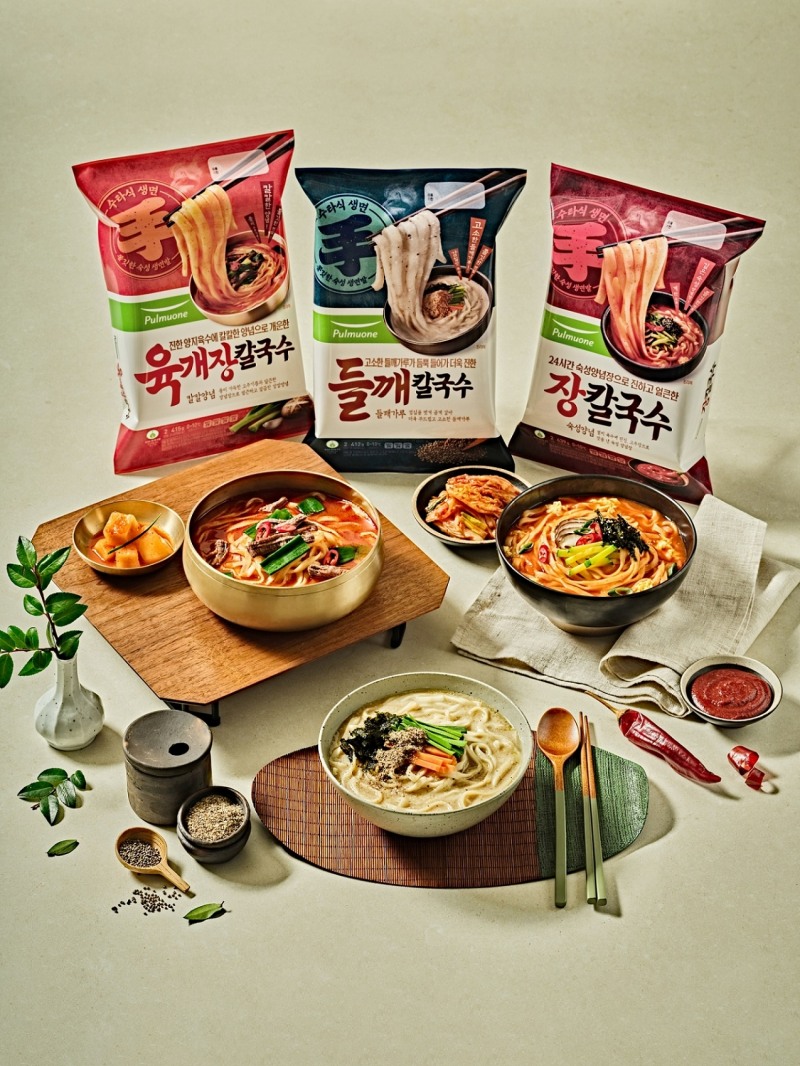 풀무원, 진한 맛의 ‘들깨칼국수·육개장칼국수’ 출시