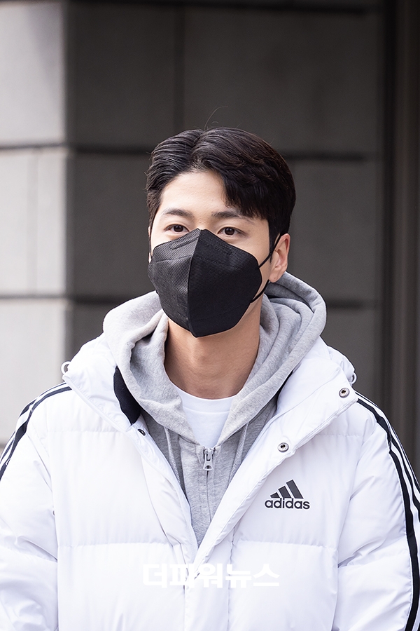 한정우, KBS 드라마 녹화 출근길