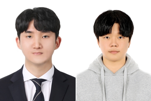 (왼쪽부터 순서대로) 해운경영학부 임제연 학생, 기계시스템공학과 서재호 학생.(사진제공=한국해양대학교)