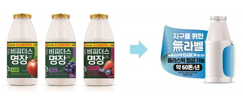 동원F&B, 무라벨 요구르트 ‘소와나무 비피더스 명장’ 3종 출시