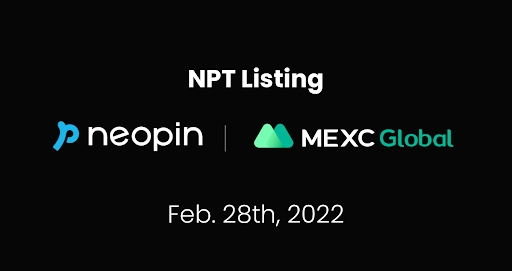 네오플라이 ‘네오핀 토큰’, MEXC 글로벌 거래소 첫 상장